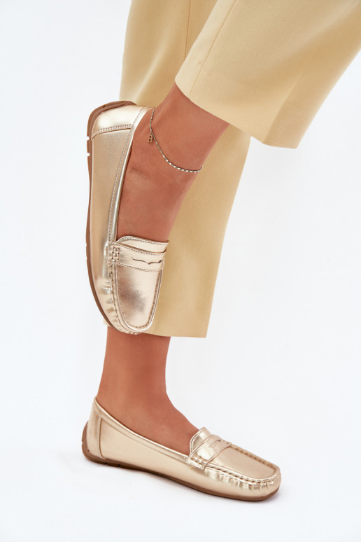  Eko  mokasíny zlaté barvy Lenvie