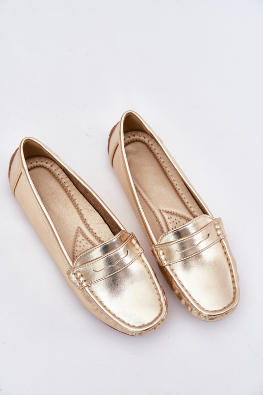 Eko  mokasíny zlaté barvy Lenvie