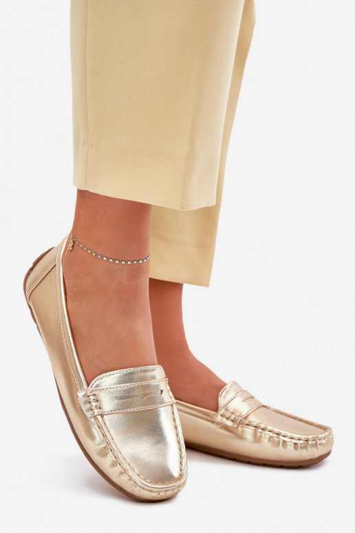  Eko  mokasíny zlaté barvy Lenvie