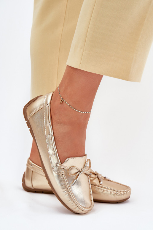  Eko  mokasíny zlaté barvy Si Passione
