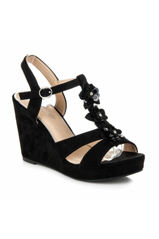 Stilingos juodos platforminės basutės...