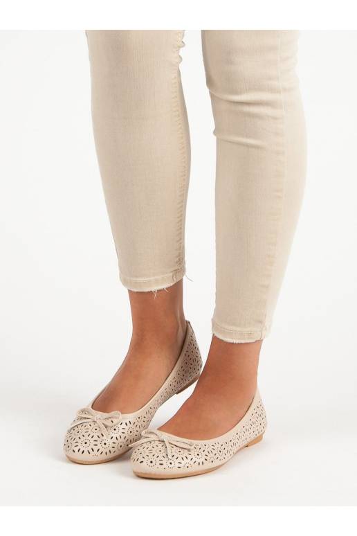 Smėlio spalvos balerinos Diamantique...