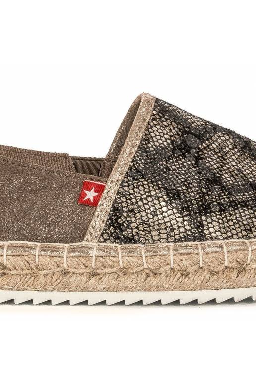 Espadrilės aukso spalvos Big Star...