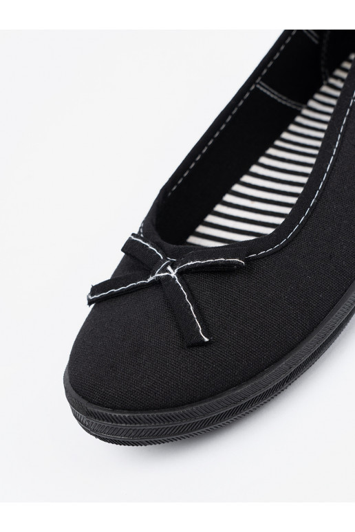 Černé baleríny  s mašlí Černé baleríny  s mašlí