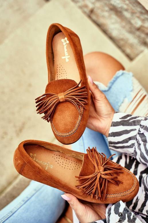 Mokasinai  Natūralios odos rudos... Mokasinai  Natūralios odos rudos...