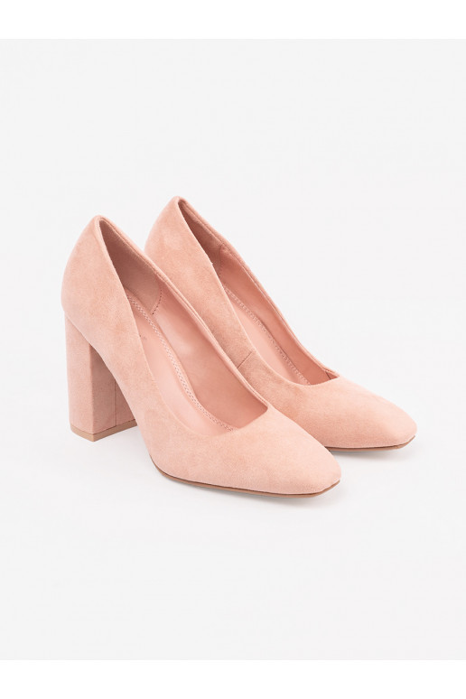  růžová vysoké podpatky na podpatku