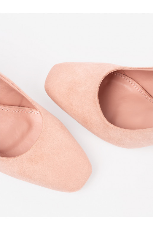  růžová vysoké podpatky na podpatku