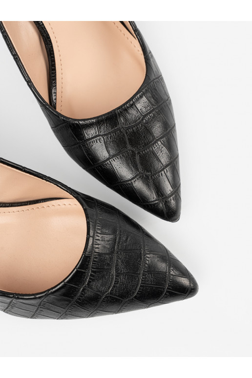 Čern klasick lodičky se vzorem Čern klasick lodičky se vzorem