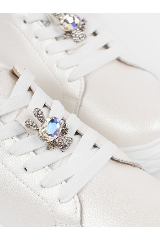 Bílá- Tenisky z przypinką  Sergio Leone Bílá- Tenisky z przypinką  Sergio Leone