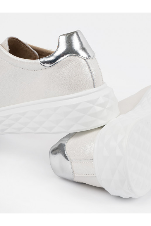 Bílá- Tenisky z przypinką  Sergio Leone Bílá- Tenisky z przypinką  Sergio Leone