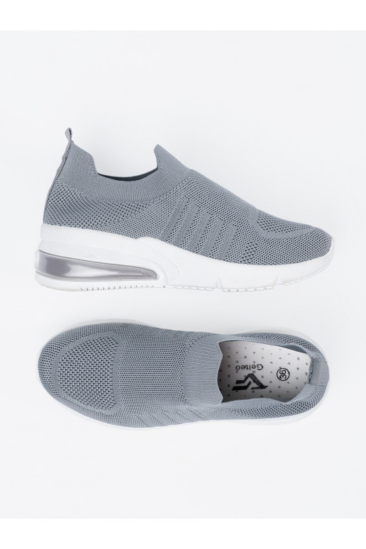 Boty ve sportovním stylu  šedá Boty ve sportovním stylu  šedá