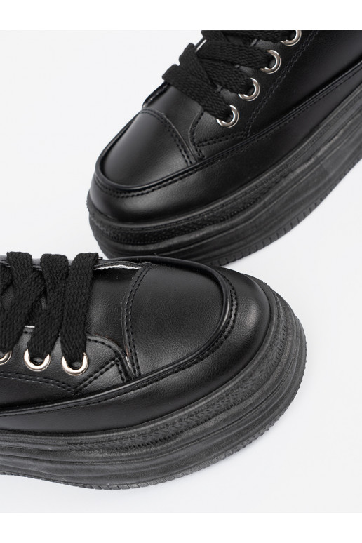 ležérní boty Černé s platformou