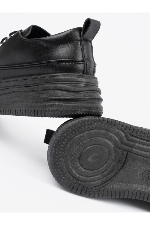 ležérní boty Černé s platformou