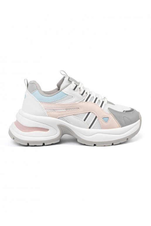 Pastelové barvy Boty ve sportovním stylus platformou Pastelové barvy Boty ve sportovním stylus platformou