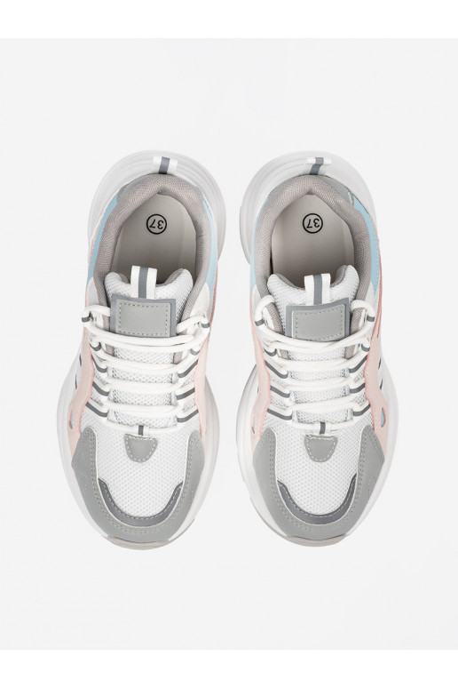 Pastelové barvy Boty ve sportovním stylus platformou Pastelové barvy Boty ve sportovním stylus platformou