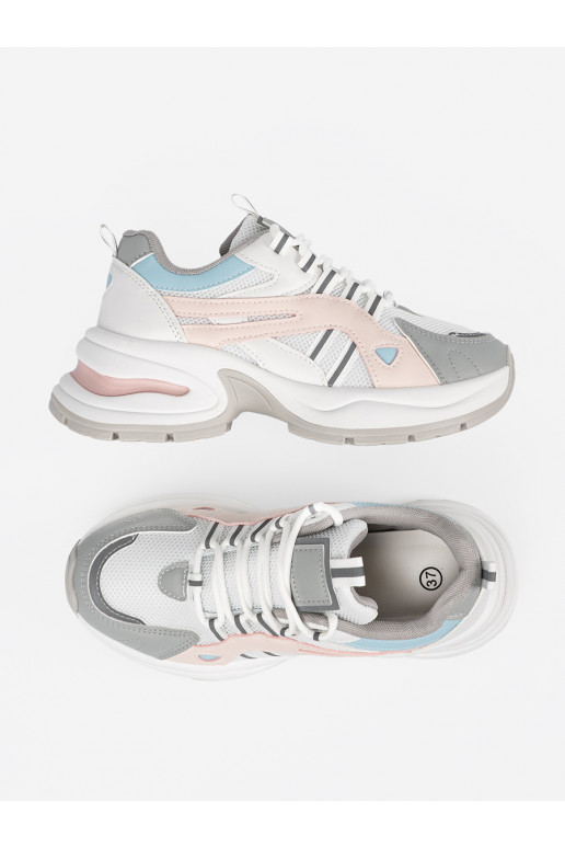 Pastelové barvy Boty ve sportovním stylus platformou Pastelové barvy Boty ve sportovním stylus platformou