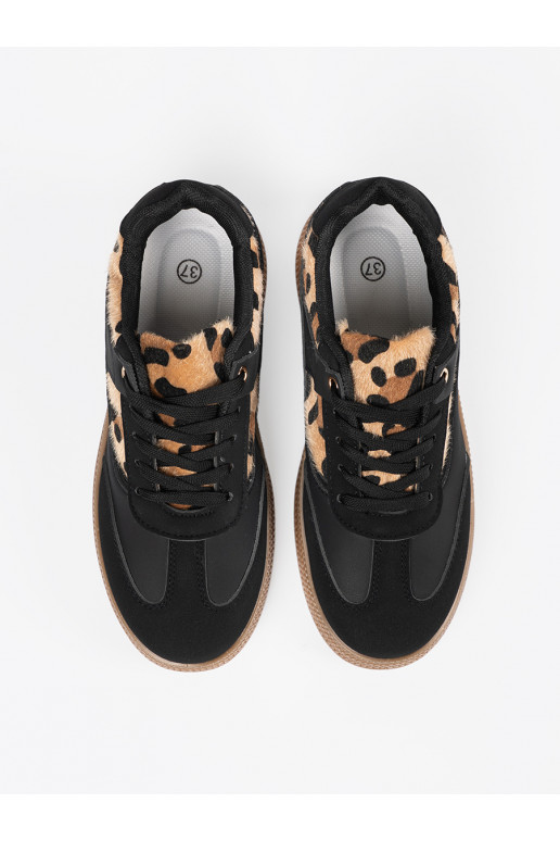 Černé Tenisky z wstawkami   Černé Tenisky z wstawkami