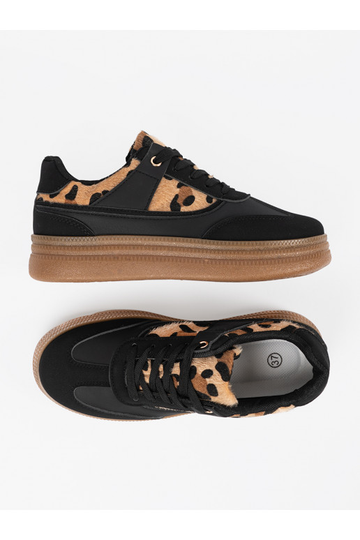 Černé Tenisky z wstawkami   Černé Tenisky z wstawkami