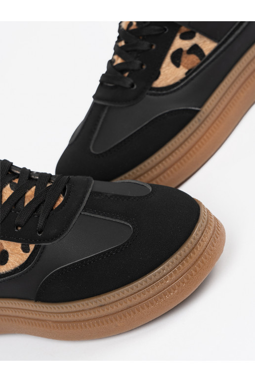 Černé Tenisky z wstawkami   Černé Tenisky z wstawkami