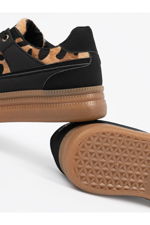 Černé Tenisky z wstawkami   Černé Tenisky z wstawkami