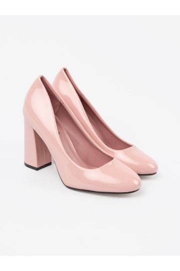 Rózowe  vysoké podpatky na podpatku 2