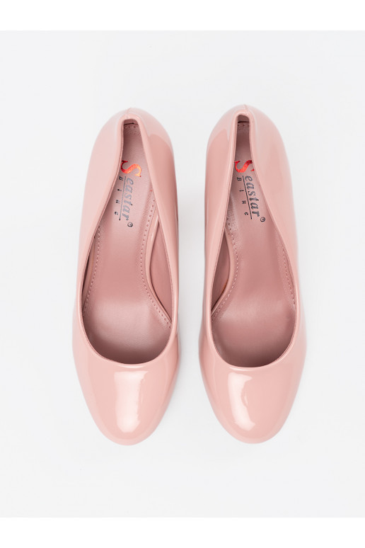 Rózowe  vysoké podpatky na podpatku Rózowe  vysoké podpatky na podpatku