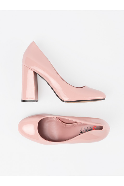 Rózowe  vysoké podpatky na podpatku Rózowe  vysoké podpatky na podpatku