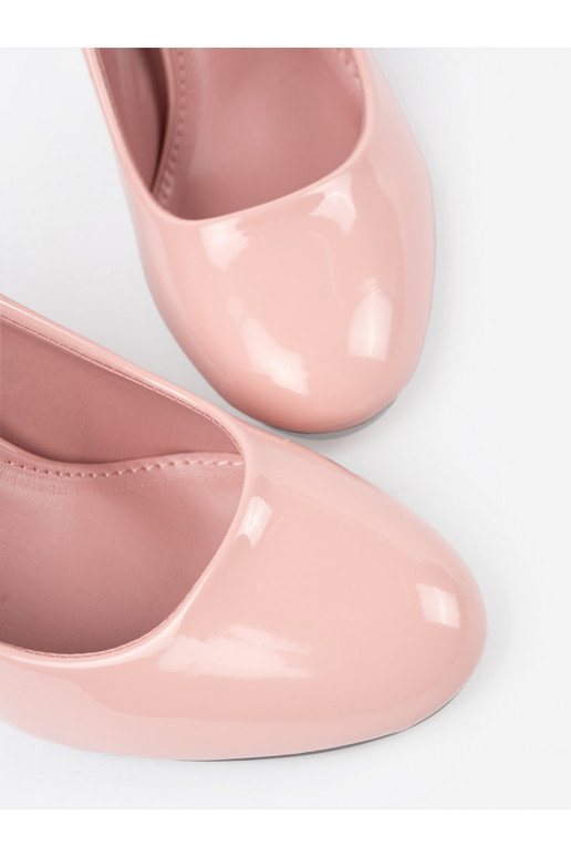 Rózowe  vysoké podpatky na podpatku Rózowe  vysoké podpatky na podpatku