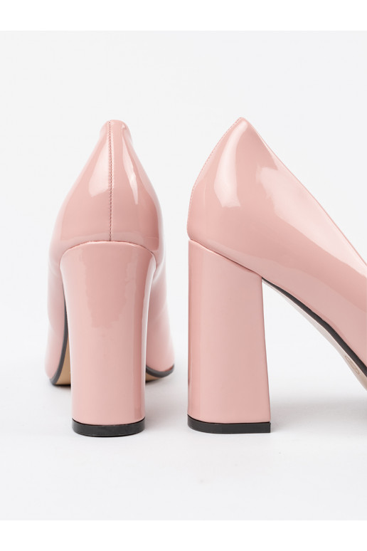 Rózowe  vysoké podpatky na podpatku Rózowe  vysoké podpatky na podpatku