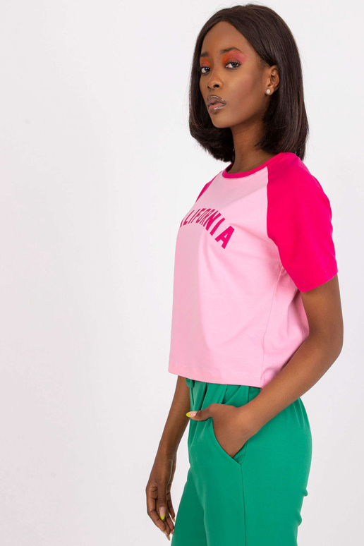 Růžové a fuchsiové krátké bavlněné...