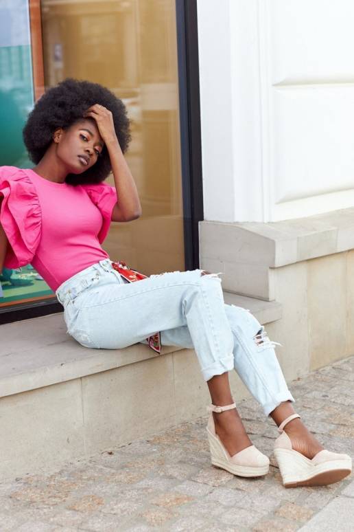 Platforminės basutės smėlio spalvos Platforminės basutės smėlio spalvos