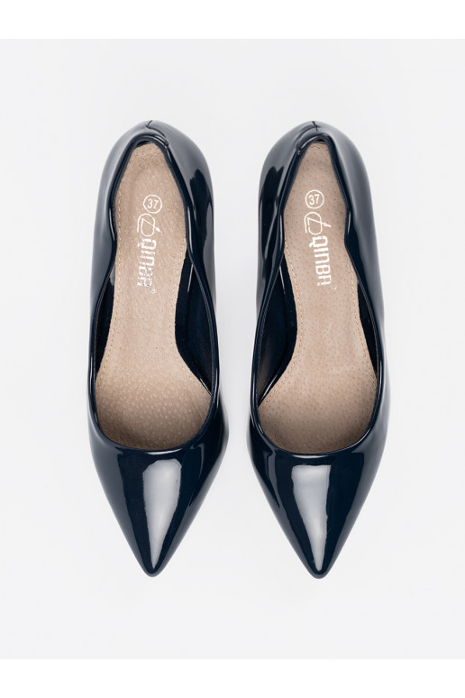 tmavě modrá  vysoké podpatky s tenkým podpatkem tmavě modrá  vysoké podpatky s tenkým podpatkem