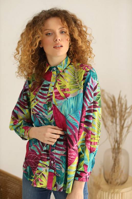  Marškiniai ilgomis rankovėmis modelis 154211 Eteria Last Past Now 