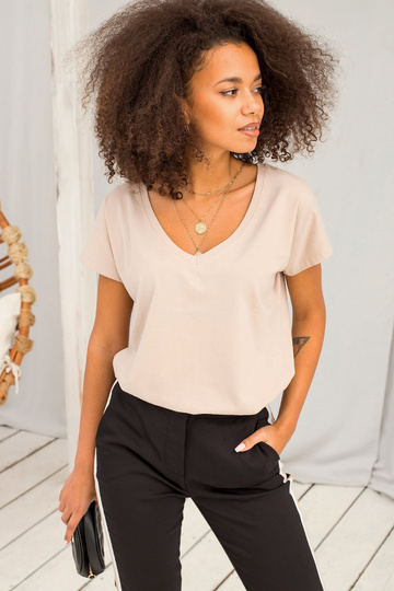 Tričko Emory light coffee 2