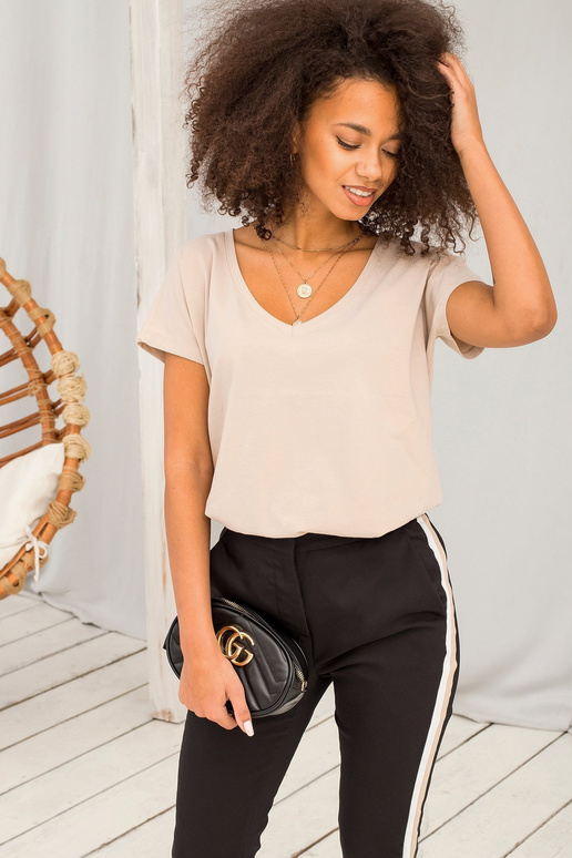 Tričko Emory light coffee