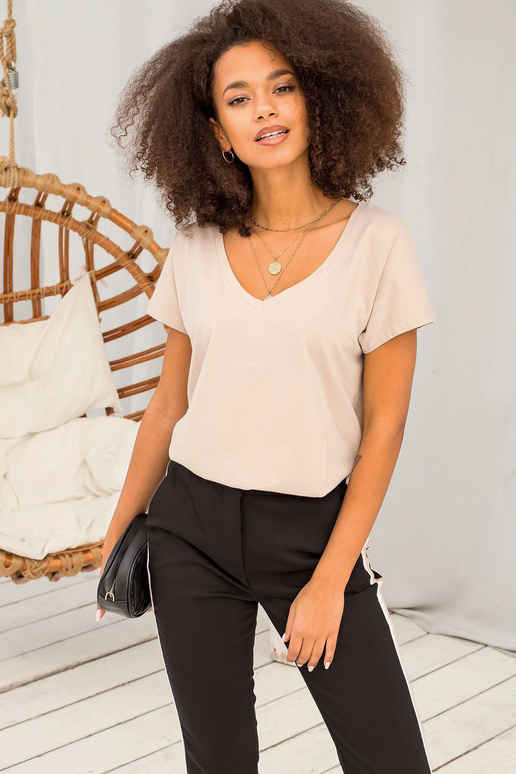 Tričko Emory light coffee