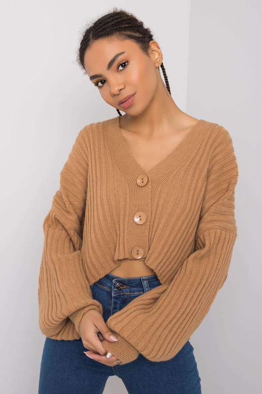 Hnědý cardigan Stella RUE PARIS