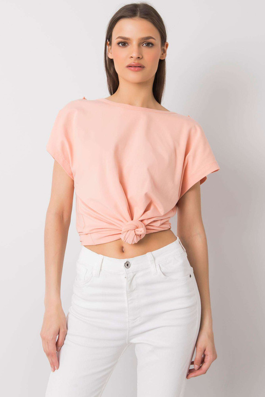 Broskvová halenka s volánky Leanne