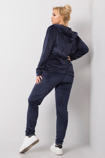 Námořnicky modrý velurový...