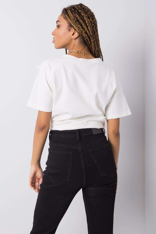 Bílé tričko s volánky Mylene