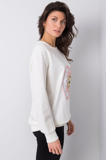 Bílá mikina s potiskem Trisha 2
