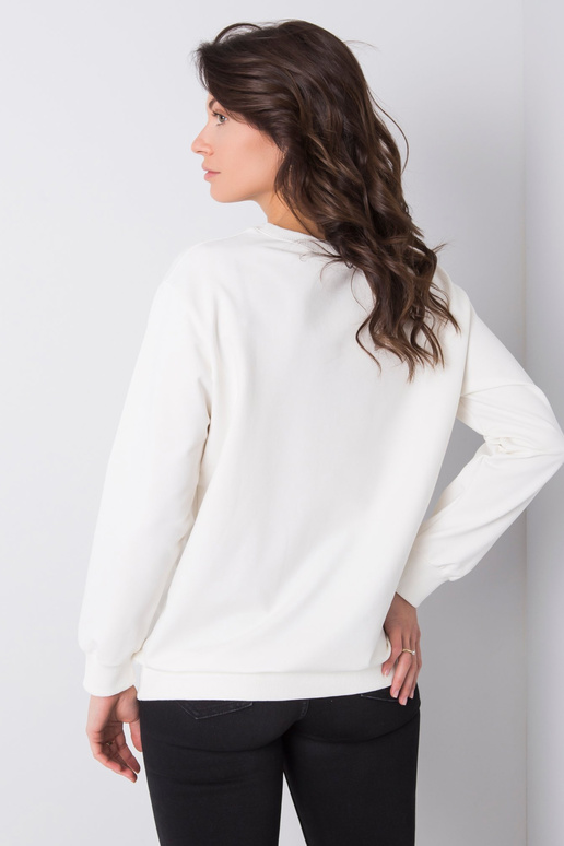 Bílá mikina s potiskem Trisha