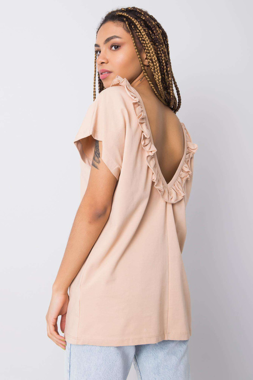 Béžová halenka s volánky Leanne