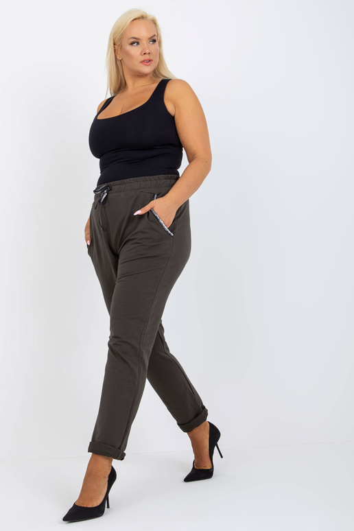 Velké khaki tepláky Savage se...