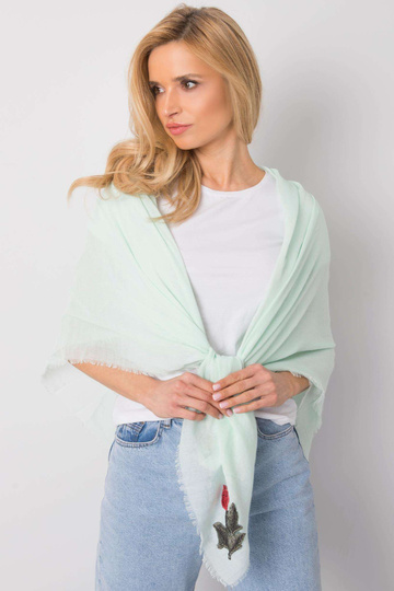 Zelený pléd s květinovými...