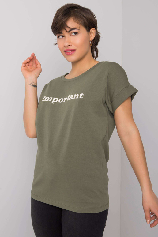 Khaki tričko s nápisem Saniyah Khaki tričko s nápisem Saniyah