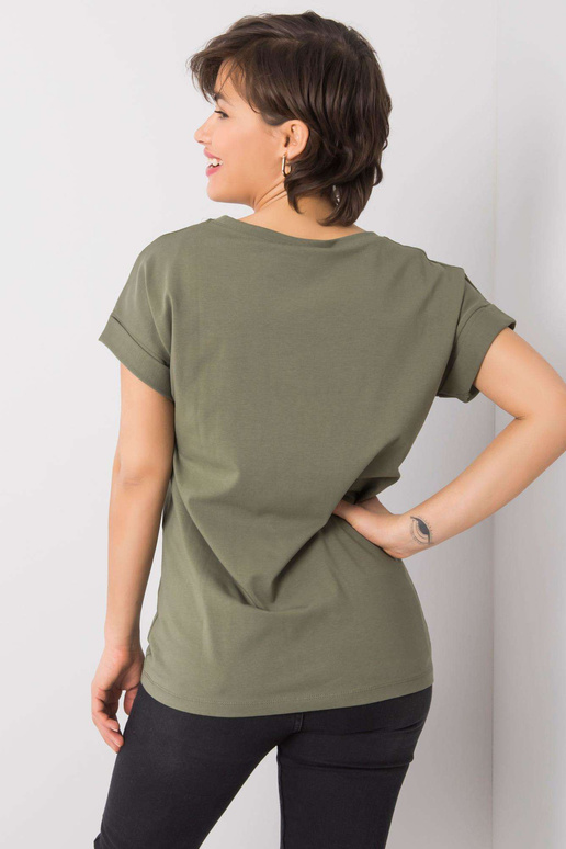 Khaki tričko s nápisem Saniyah Khaki tričko s nápisem Saniyah