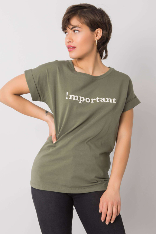 Khaki tričko s nápisem Saniyah Khaki tričko s nápisem Saniyah