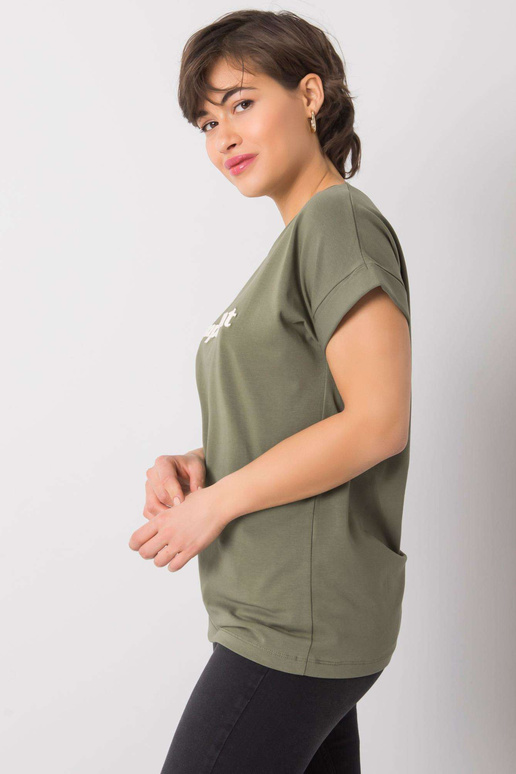 Khaki tričko s nápisem Saniyah Khaki tričko s nápisem Saniyah