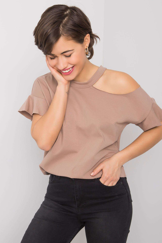 Tmavě béžová halenka Rosalee Tmavě béžová halenka Rosalee